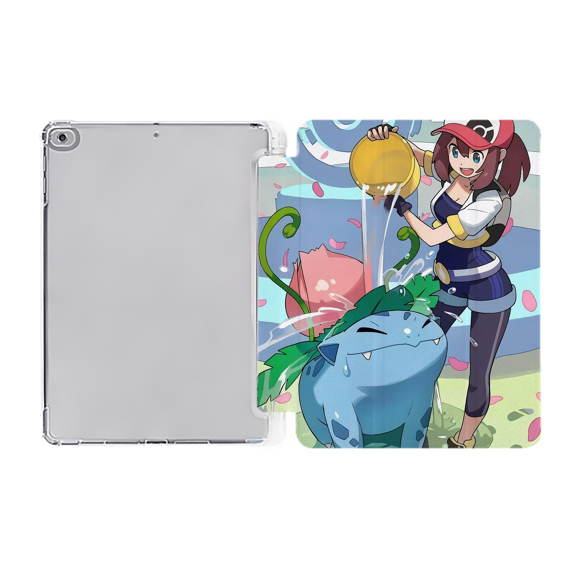 （画像用） ポケットモンスター Pokémon IPad ケース ペン収納付き 三つ折りスタンド PUレザー×シリコン 対応機種9.5/10.5/10.9インチ